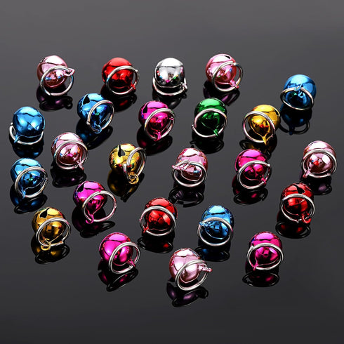 Bells for Dog Collars, 24 Pack Pet Cat Puppy Dog Bells for Collar Metal Jingle Bells Loose Beads Festival Party Decoration Charm Training Pet Pend...