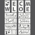Arteza Stencils for Painting, 12 Unique Holiday Designs, 15.9 x 13.78 Inches, Thick Plastic Holiday Stencils, Art Supplies for Christmas Parties, ...