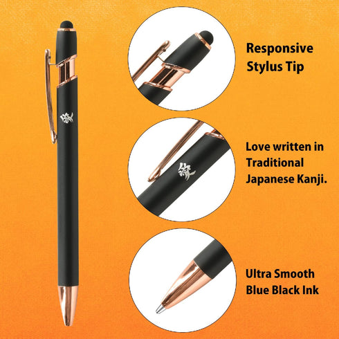 Pilot Japan Oil-based Ballpoint Pen Winter Light Pink Acro Black Ink 0.5mm Fine Point BIL-80EF-WLP With Original Stylus Ballpoint Touch Pen......