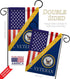 Navy Home of Garden Flag Armed Forces USN Seabee United State American Military Veteran Retire Official Small Decorative Gift Yard House Banner Do...