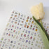 12 Sheets Flower Nail Stickers Decals Spring Summer Nail Art Stickers Floral Butterfly Dragonfly Water Transfer Nail Decals Colorful Nail Art Supp...