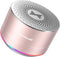 LENRUE A2 Portable Wireless Bluetooth Speaker with Lights and Lanyard,5W Mini Small Metal Speakers Bluetooth 5.0/Aux-in for iPhone Android Home Ou...