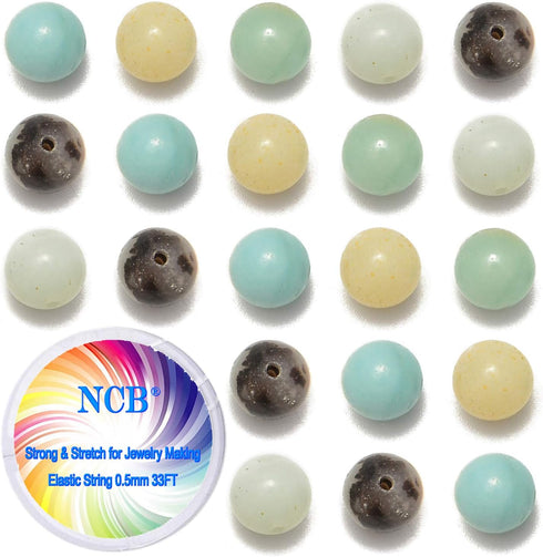 200pcs 4mm Loose Beads for Jewelry Making, Natural Semi Precious Beads Round Smooth Gemstones Spacer Beads Charms for Necklaces Bracelets (Mixedco...
