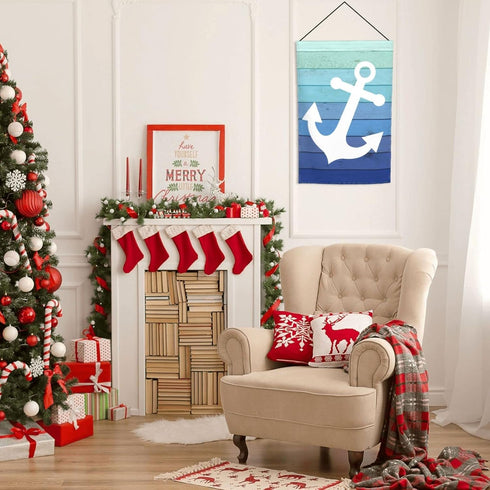 Nautical Funny Anchor Flag Double Sided Garden Flag 12×18in Inch House Flag Decorations For Outside Yard Home Holiday...