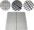 2pcs 30cm x 15cm Plastic Grid Divider Tray Egg Crate Louvre Aquarium Fish Tank Bottom Isolation, Black...