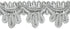 Trims by the Yard Delicia Decorated Gimp Trim | Metallic Silver| (20 yard cut)...