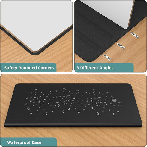 Portable Small White Board,Reusable Dry Erase Board with Stand,Desktop Whiteboard for Office Meeting Bussiness Home 9" x 6" with marker, wipe clot...