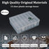 15 Pack Medium Clear Plastic Storage Boxes with Labels, Flip Lid Craft Organizer Container for Beads Jewelry Making DIY Bracelet Nails Screws Seed...