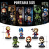 6 Pcs Superhero Anime Movie Adventures Action Figures Set,Super Hero Toys,Hero Cake Toppers Collectibles with Bases for Boys & Girls' Birthday Par...