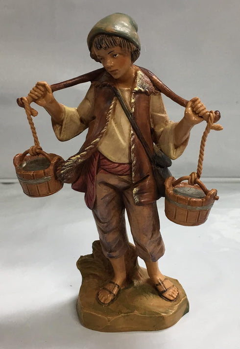 Fontanini by Roman Inc., Noah The Water Boy, 5" Collection, Nativity Figure and Accessories, Hand Sculpted and Painted...