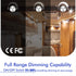 ALOVECO 12 Volt DC Dimmer Switch PWM for LED RV Lights Interior, 5-24 Volts LED Ceiling Dome Lights Dimmer and Switch for Camper, Recreational Veh...