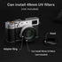 Haoge LH-X51B 2in1 All Metal Ultra-Thin Lens Hood with Adapter Ring Set for Fuji X100VI Fujifilm FinePix X100V Camera Accessories Black...