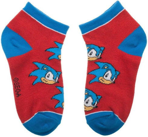 Bioworld Sega Sonic The Hedgehog Youth Ankle Socks 4 PAIRS...
