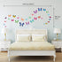 DECOWALL DS9-1302 30 Vibrant Butterflies Kids Wall Stickers Wall Decals Peel and Stick Removable Wall Stickers for Kids Nursery Bedroom Living Roo...