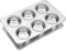TeamFar Muffin Pan, 6 Cup Muffin Pan for Baking, Cupcake Pan Muffin Tin Tray Set Stainless Steel for Making Cakes Cornbread Quiche and More, Healt...
