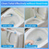 Disposable Toilet Brush with 40PCS Refills, Wall Mounted Compact Bathroom Bowl Wand Cleaning System Long Handle with Storage Caddy...