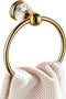 WINCASE Crystal Towel Ring, Gold Towel Holders for Bathrooms, Round Hand Towel Rack Wall Mounted Decorative...
