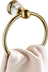 WINCASE Crystal Towel Ring, Gold Towel Holders for Bathrooms, Round Hand Towel Rack Wall Mounted Decorative...