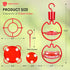 ORIENTOOLS Hummingbird Feeders for Outdoors Hanging 13oz Plastic Humming Birds Feeders with Ant Moat friendly to nature and Wild Birds with 7 Flow...