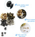 Yoliko 40 Pack 4 Color Round Phillips Head Button Stud Screws 6x7.8x8mm Chicago Screws Nail Rivet Leather Button Brass Rivets for DIY Leather Craf...