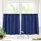 Valea Home Waffle Weave Textured Bathroom Window Curtains Water Repellent Short Curtains Window Covering Half Window Curtains Kitchen Tiers 24 inc...