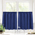Valea Home Waffle Weave Textured Bathroom Window Curtains Water Repellent Short Curtains Window Covering Half Window Curtains Kitchen Tiers 24 inc...