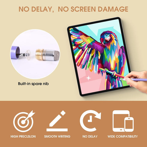 2 in 1 Stylus Pens for Touch Screens?High Sensitivity & Precision Capacitive Stylus Pencil for Ipad ?iPhone?Samsung?Android?Microsoft?Surface?(2Pa...