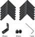 20pcs Black 2020 Series L-Shape Interior Inside Corner Connector Joint Bracket with Screws + 1pcs Wrench for Slot 6mm 20S Aluminum Rail Accessorie...
