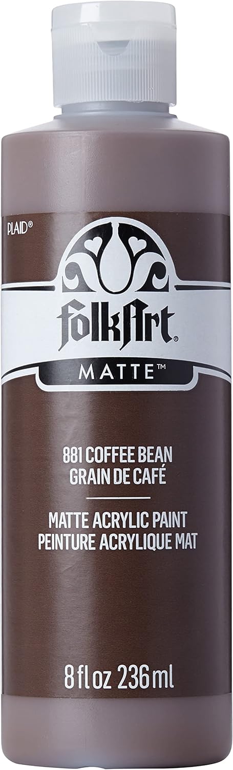 FolkArt Acrylic Paint in Assorted Colors (8 oz), , Coffee Bean...