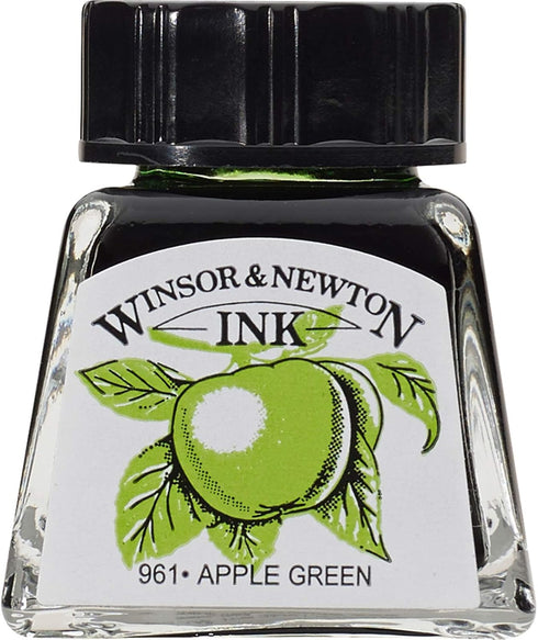 Winsor & Newton Drawing Ink, 14ml Bottle, Apple Green...