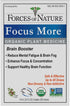 Forces of Nature Focus Supplement, Focus More Homeopathic Medicine, 0.34 Fl Oz, Nootropics Brain Support Supplement, Helps Memory, Attention, Conc...
