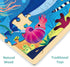 48 Piece Puzzles for Kids Ages 3-5 with Unique Puzzle Pieces, Wooden Jigsaw Puzzle for 3 4 5 6 7 8 Year Old, Ocean Animal Toddler Puzzles for Kids...