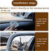 2 PCS Car Rearview Blind Spot Mirror, Adjustable High-definition Fan-shaped Mirror, Frameless Wide-angle Convex Mirror, Universal Auxiliary Mirror...