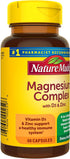 Nature Made Magnesium Complex with Vitamin D and Zinc Supplements, Magnesium Supplement for Muscle, Nerve, Heart & Bone Support with Vitamin D3 & ...