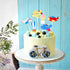 Ercadio 6 Pack Airplane Cake Toppers 2D Hot Air Balloons Cake Picks Baby Shower Boys Girls Birthday Party Cake Decorations Supplies...