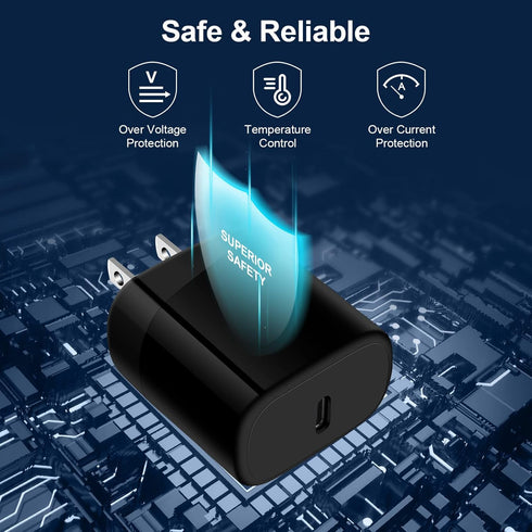 Type C Charger, 20W Super Fast Charger for Samsung Galaxy S24 S23 S22 Ultra A15 A14 5G A54 A13 A23 A03s A53 S21 FE S20,Z Fold 5,Z Flip 5,USB C Cha...