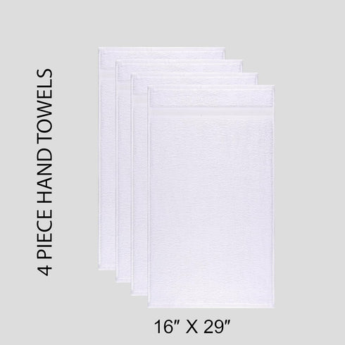 Quick-Dry, Soft & High Absorbent Hand Towels 16"x29" Cotton Turkish Hand Towel Set of 4 | Daily Use 100% Cotton Towels for Bathroom, Gym & More | ...