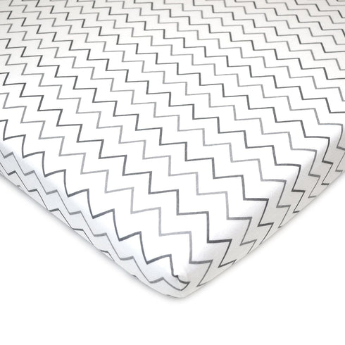American Baby Company 2 Pack 100% Natural Cotton Fitted Pack and Play Sheets 39" x 27" - Soft & Breathable Pack N Play Sheets for Playard & Mini C...