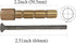 Compatible for Pfister faucet stem 12 broaches 3-Inch Female Brass Stem Extension Broach 12 with 10-24 by 3-Inch Screw Repair Kit for shower valve...
