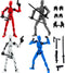 4PCS Assembled Titan T13 Action Figures Set - Robot Action Figure Fidget Toys for Boys Lucky Dummy Nova N13 Anime Figures with Multi Movable Joint...