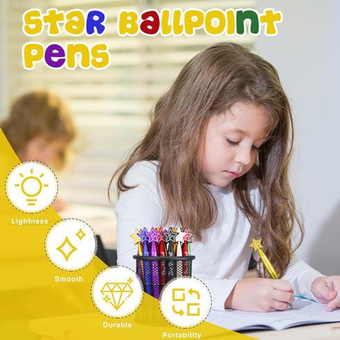 32 Pcs Star Student Ballpoint Pens Bulk Motivational Quote Pens Teacher Appreciation Gifts Graduation Gift for Teacher Home Office School Supplies...