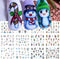 Christmas Nail Art Stickers12 Sheets Water Transfer Nail Stickers Cute Christmas Penguin Nail Decals Winter Nail Art Supplies Snowflake Elk Nail W...