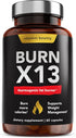 Vitamin Bounty Burn X13 - Thermogenic Fat Burner, Fat Burner for Men, Fat Burners for Women, Thermogenic Warming, Support Muscle Growth, Pumps, Va...