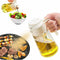 16oz Oil Sprayer for Cooking - 2 in 1 Spray & Pour Olive Oil Dispenser - 470ml Glass Spray Oil Bottle - Kitchen Gadgets (Milk White)...