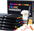30 Fabric Markers Pens Set, 30 Colors Art Markers Set, Non Toxic, Indelible and Permanent Fabric Paint, Textile Marker Pen for T-shirt Fabric Bags...