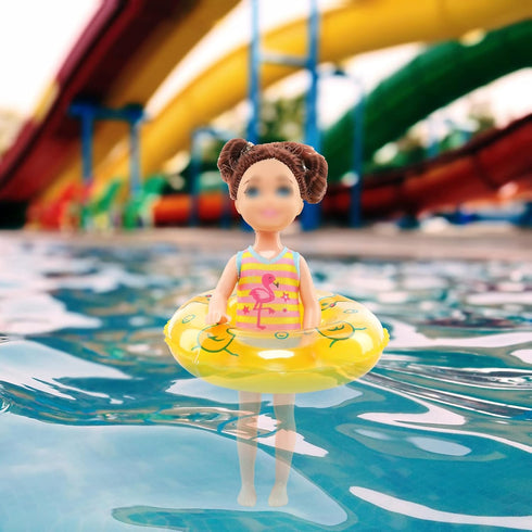 Mini 5.3 inch Doll Clothes and Accessories 6 Beach Swimsuits 3 Dresses with 2 Swimming Rings 2 Drinks 2 Hats 2 Glasses 2 Shoes...