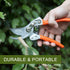 8.5" Sharp Pruning Shears Heavy Duty Professional Bypass Hand Pruners with SK5 Stainless Steel Blades and Straight Tip, Tree Trimmers Garden Clipp...