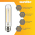 Sunlite LED Vintage T10 2W Light Bulb Medium (E26) Base, Warm White...