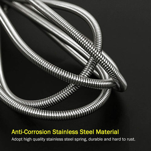 Stainless Flexible Cleaning Brush Double Ended Canister Filter Tube Hose Pipe Clean for Fish Tank Aquarium (Yellow)...
