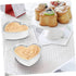 2pcs Heart Cake Mold Heart Shaped Baking Molds Mousse Cake Shaper Casserole Dish Roasting Dish Sandwich Loaf Tin Cake Rings for Bagel Cake Stencil...